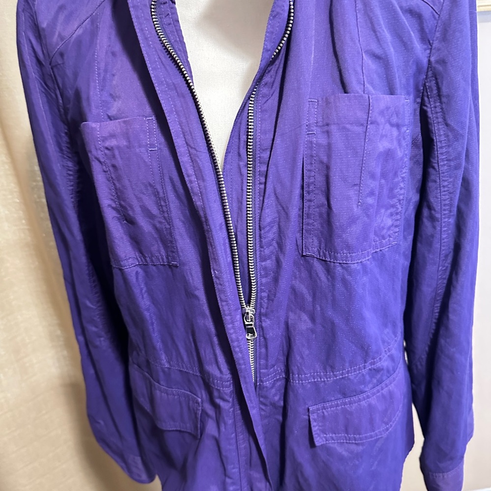 Women’s Chicos jacket size 2 (12-14) Purple zip up - Picture 15 of 15